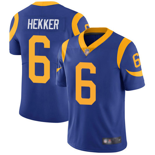 Los Angeles Rams Limited Royal Blue Men Johnny Hekker Alternate Jersey NFL Football #6 Vapor Untouchable->los angeles rams->NFL Jersey